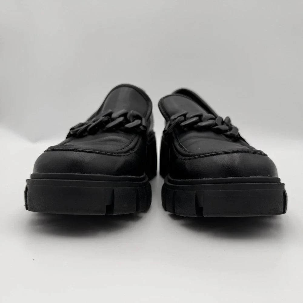 Madden Girl Hoxtonn vegan leather goth alt platform loafers US 11 EU 42